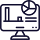 Data analytics dashboard icon